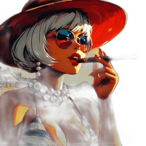 hat, concept art, watercolor, photorealistic transparent PNG cut-out