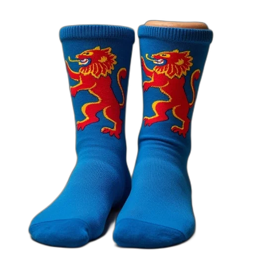 dragon, pair, blue, socks transparent PNG cut-out