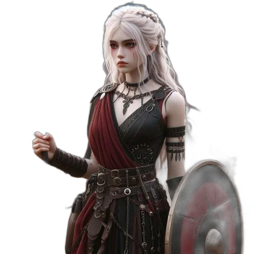 sword, dragon, dress, staff transparent PNG cut-out
