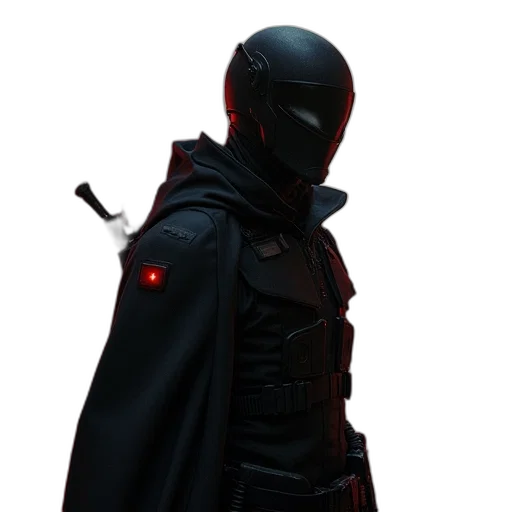 staff, jacket, mask, sword transparent PNG cut-out