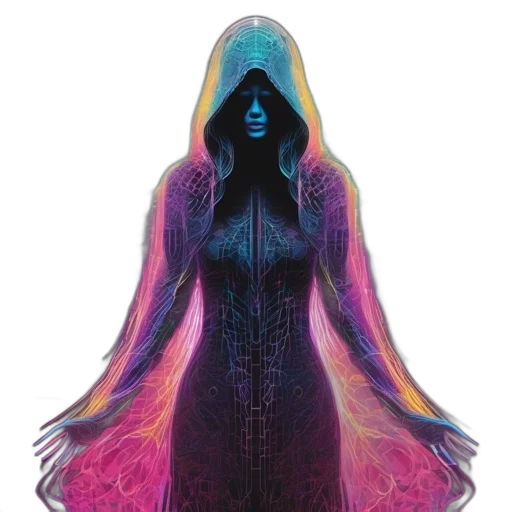 dress, jacket, creature, hair transparent PNG cut-out