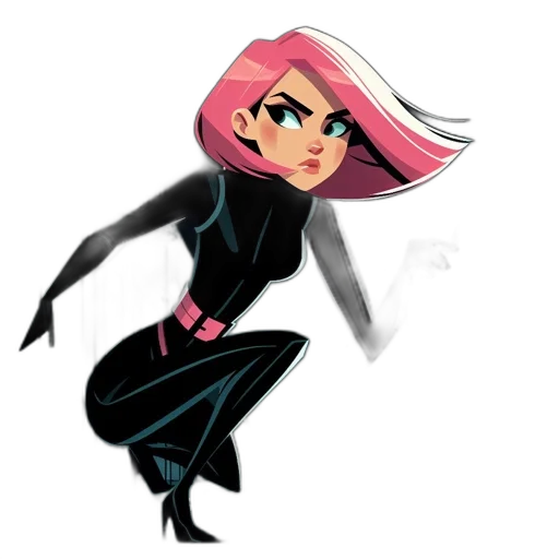 dress, robot, hair, creature transparent PNG cut-out