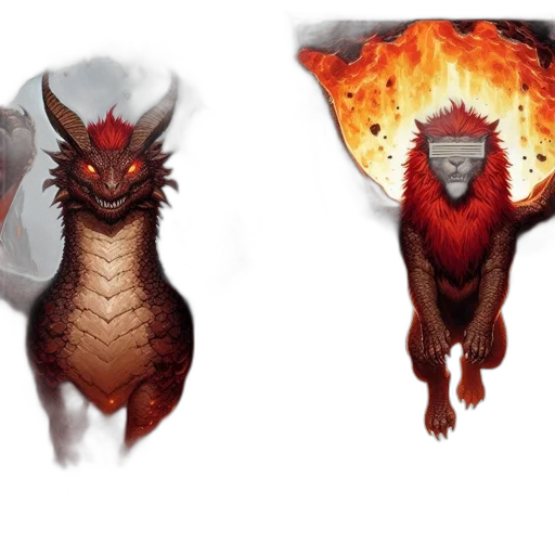 dragon, creature, concept art, fantasy art transparent PNG cut-out