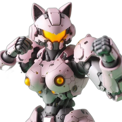 robot, weapon, 3d render, concept art transparent PNG cut-out