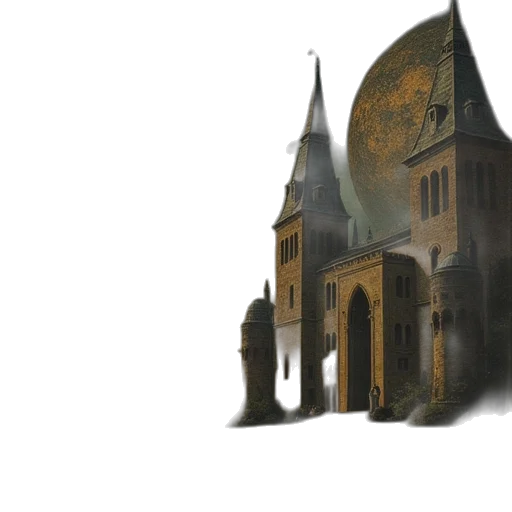 building, concept art, watercolor, fantasy art transparent PNG cut-out