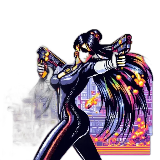 staff, weapon, jacket, robot transparent PNG cut-out