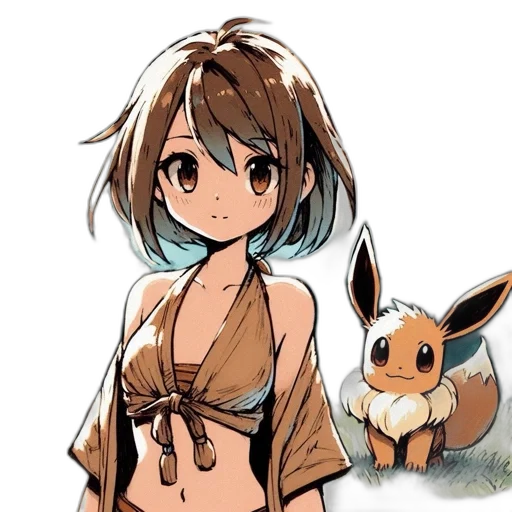 animal, dress, creature, staff transparent PNG cut-out