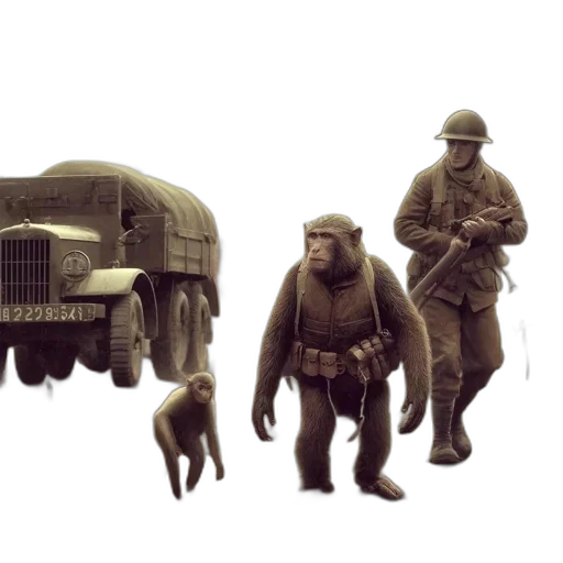 car, animal, creature, weapon transparent PNG cut-out