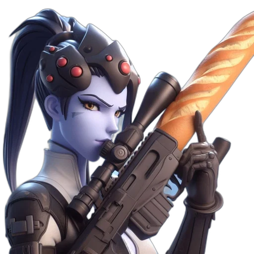 weapon, staff, sword, robot transparent PNG cut-out