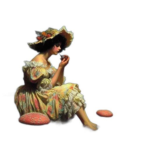 dress, hat, food, umbrella transparent PNG cut-out