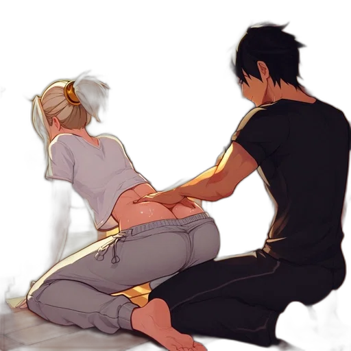 anime, concept art, comic book art, watercolor transparent PNG cut-out