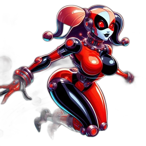 robot, concept art, comic book art, 3d render transparent PNG cut-out