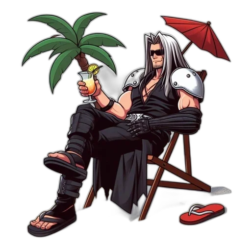 umbrella, concept art, pixel art, vaporwave transparent PNG cut-out