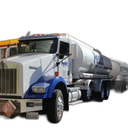 white, blue, tanker, truck transparent PNG cut-out