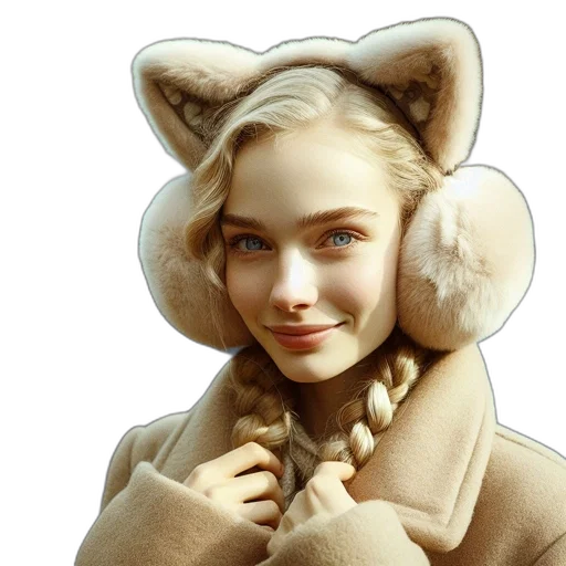 hat, jacket, face, animal transparent PNG cut-out