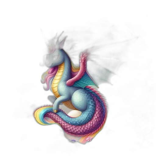 dragon, creature, animal, hair transparent PNG cut-out