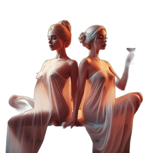 dress, jewelry, furniture, concept art transparent PNG cut-out