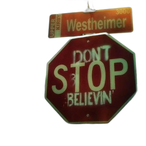 3d render, stop, sign, graffiti transparent PNG cut-out