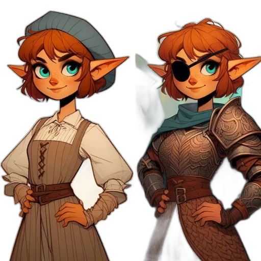 concept art, fantasy art, pixel art, 3d render transparent PNG cut-out