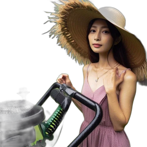 staff, hair, hat, weapon transparent PNG cut-out