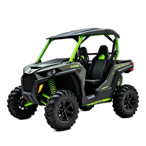 car, 3d render, black, green transparent PNG cut-out