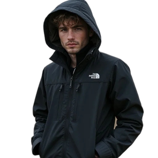 jacket, staff, 3d render, north transparent PNG cut-out