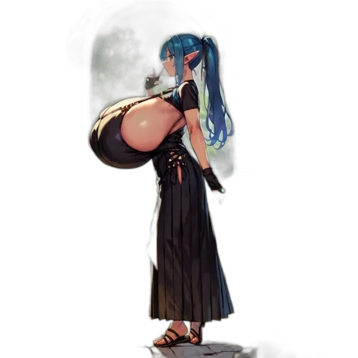 dress, staff, sword, weapon transparent PNG cut-out