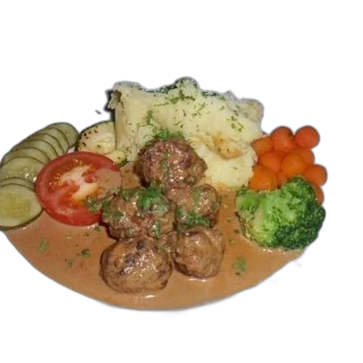 food, photorealistic, 3d render, plate transparent PNG cut-out