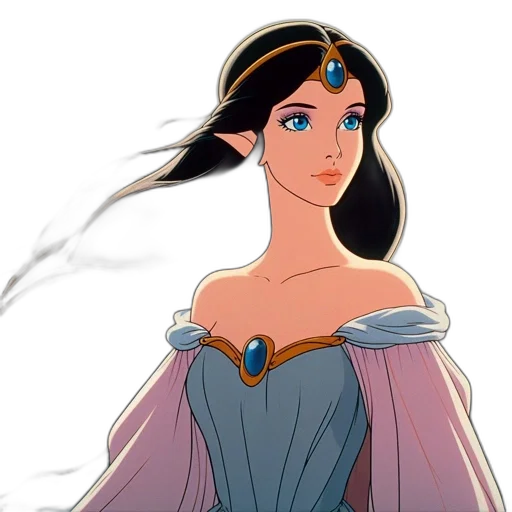 dress, jewelry, crown, concept art transparent PNG cut-out