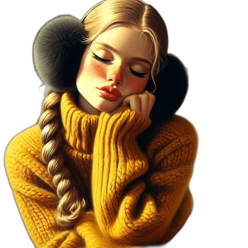 jacket, jewelry, photorealistic, oil painting transparent PNG cut-out