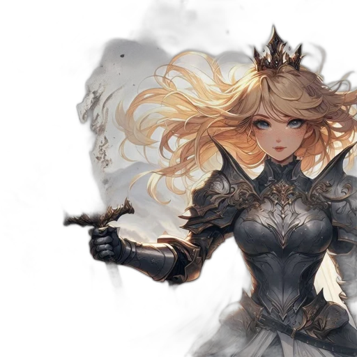 sword, crown, fantasy art, concept art transparent PNG cut-out