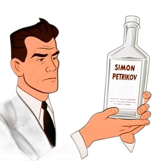 bottle, weapon, comic book art, cartoon transparent PNG cut-out