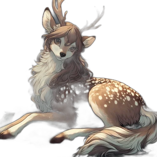 creature, animal, watercolor, fantasy art transparent PNG cut-out