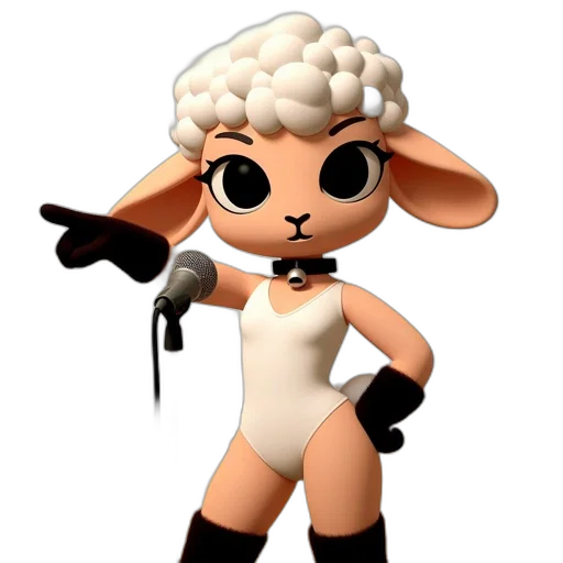 staff, animal, 3d render, concept art transparent PNG cut-out