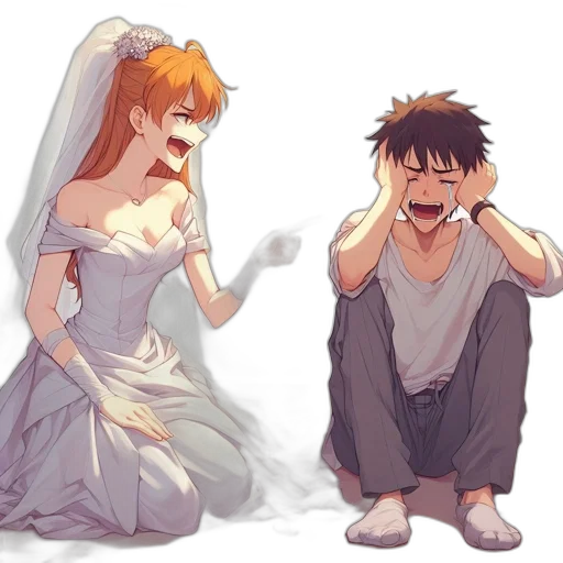 dress, anime, concept art, cartoon transparent PNG cut-out