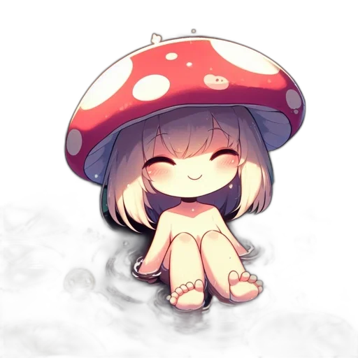 hat, umbrella, creature, food transparent PNG cut-out