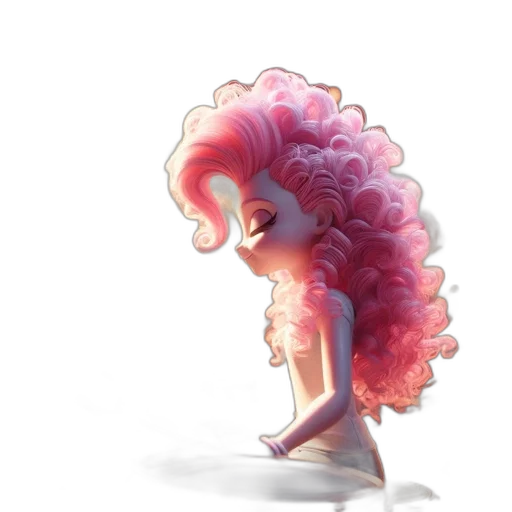 hair, dress, creature, crown transparent PNG cut-out