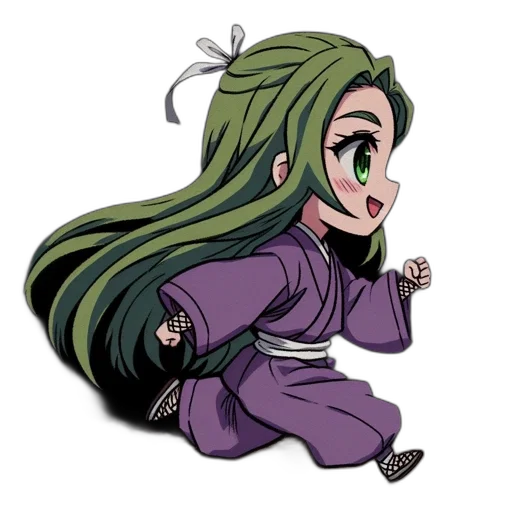staff, anime, cartoon, pixel art transparent PNG cut-out