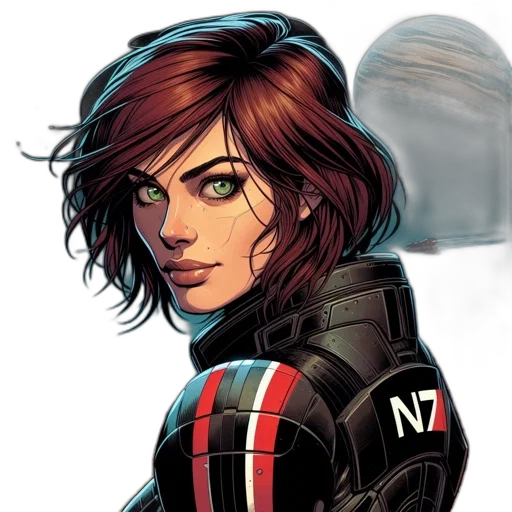 jacket, comic book art, concept art, cyberpunk transparent PNG cut-out