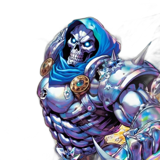 concept art, comic book art, fantasy art, blue transparent PNG cut-out