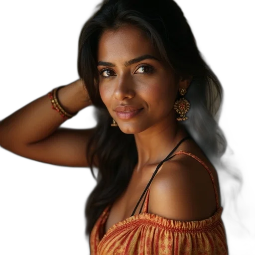 jewelry, dress, face, hair transparent PNG cut-out
