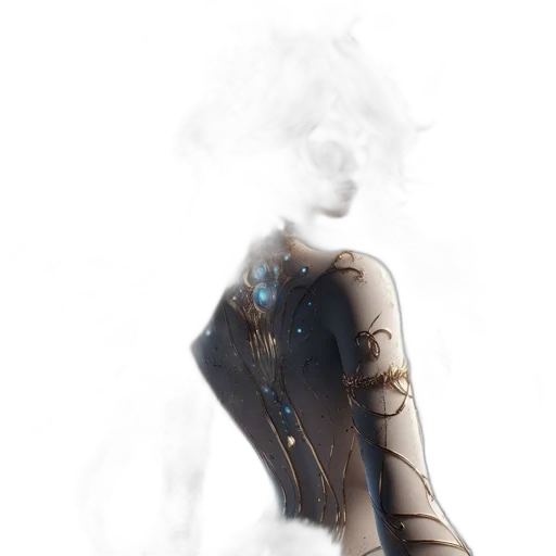 dress, staff, robot, mask transparent PNG cut-out