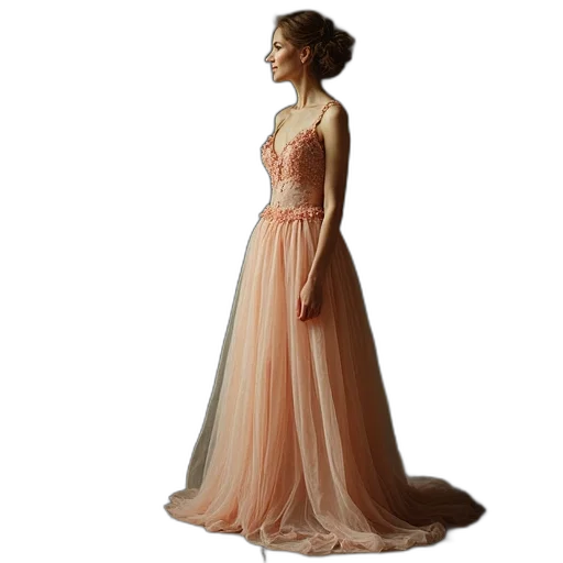 dress, jewelry, photorealistic, concept art transparent PNG cut-out