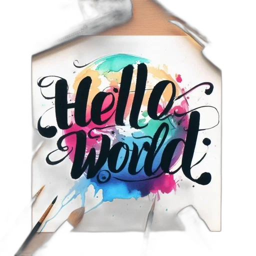 staff, watercolor, 3d render, photorealistic transparent PNG cut-out