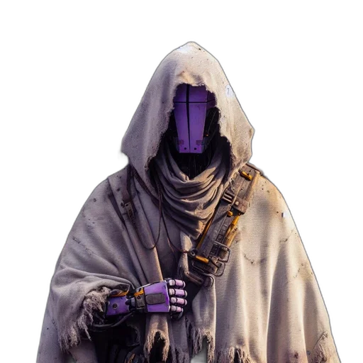 mask, staff, jacket, robot transparent PNG cut-out