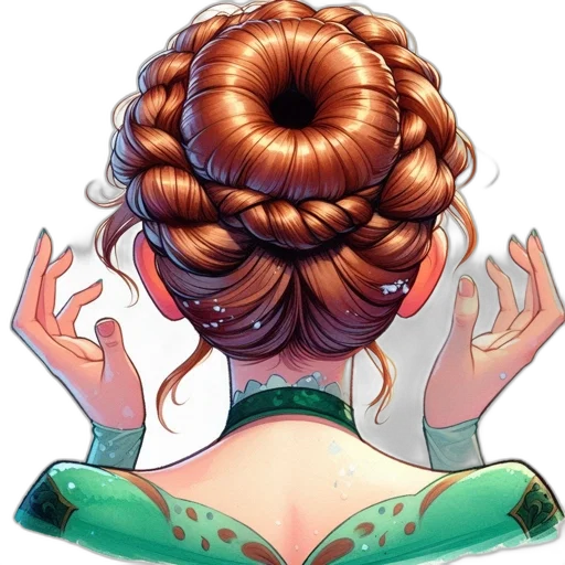 hair, crown, jewelry, dress transparent PNG cut-out