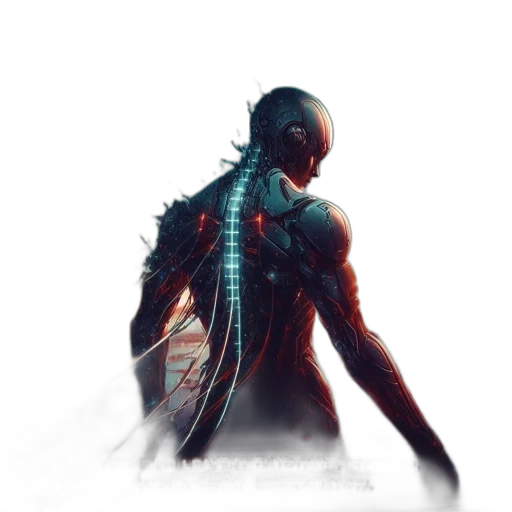 robot, creature, hair, dress transparent PNG cut-out