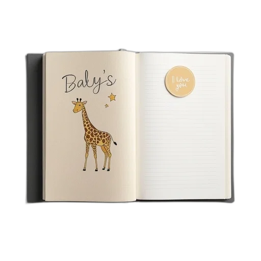 closed, baby, story, journal transparent PNG cut-out