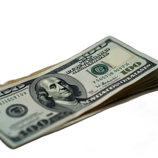 close, shot, american, currency transparent PNG cut-out