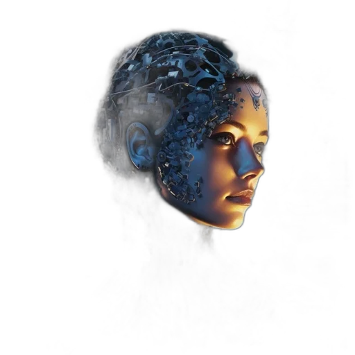face, robot, mask, crown transparent PNG cut-out